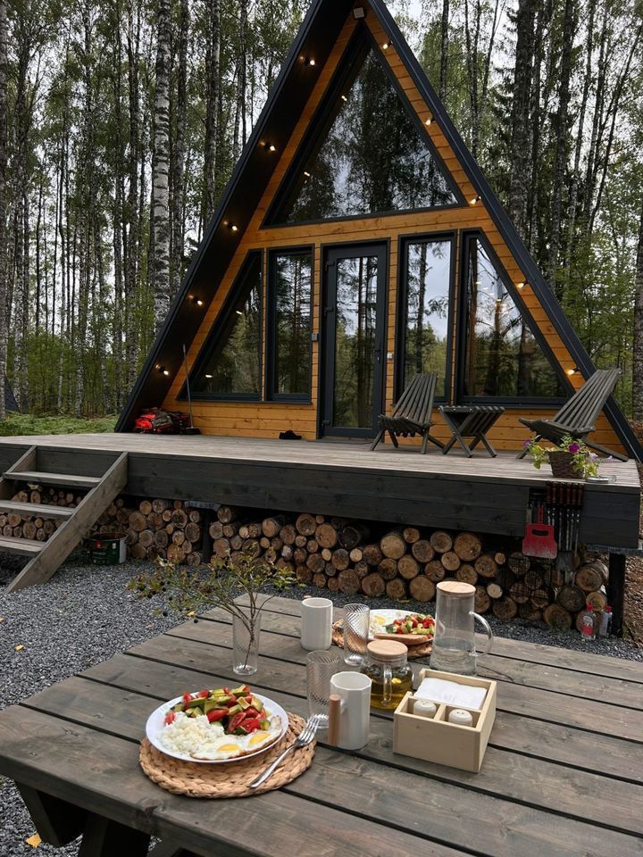 A-frame дом для комфортного отдыха